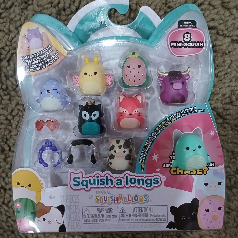 New opened. Series 2 Squish-a-longs 8Pack